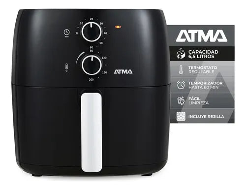 Freidora De Aire Atma Fr60ma 1300 W 6.5 L Con Temporizador