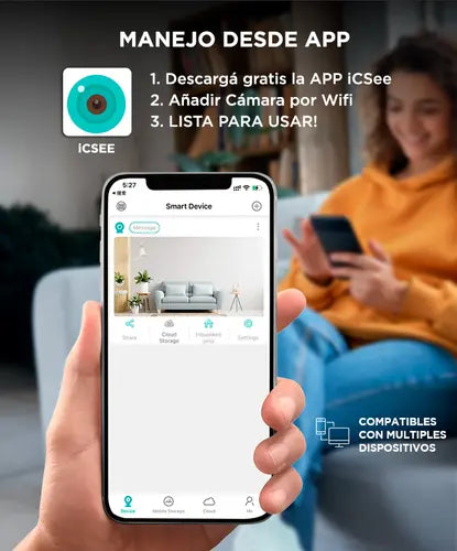 Camara de Seguridad SX IP motorizada Wifi P2P Full HD Vision