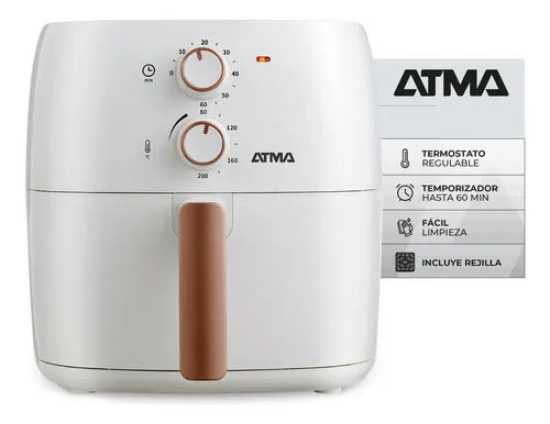 Freidora De Aire Atma Fr60ma 1300 W 6.5 L Con Temporizador