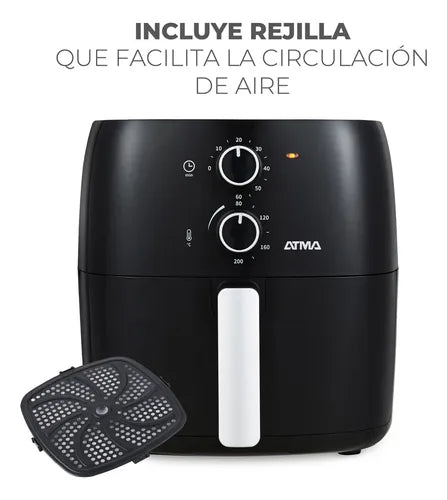 Freidora De Aire Atma Fr60ma 1300 W 6.5 L Con Temporizador