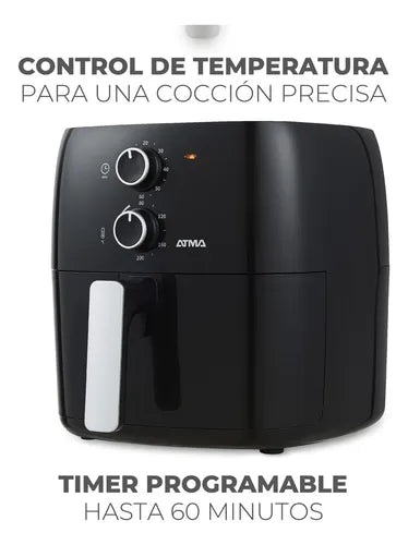 Freidora De Aire Atma Fr60ma 1300 W 6.5 L Con Temporizador