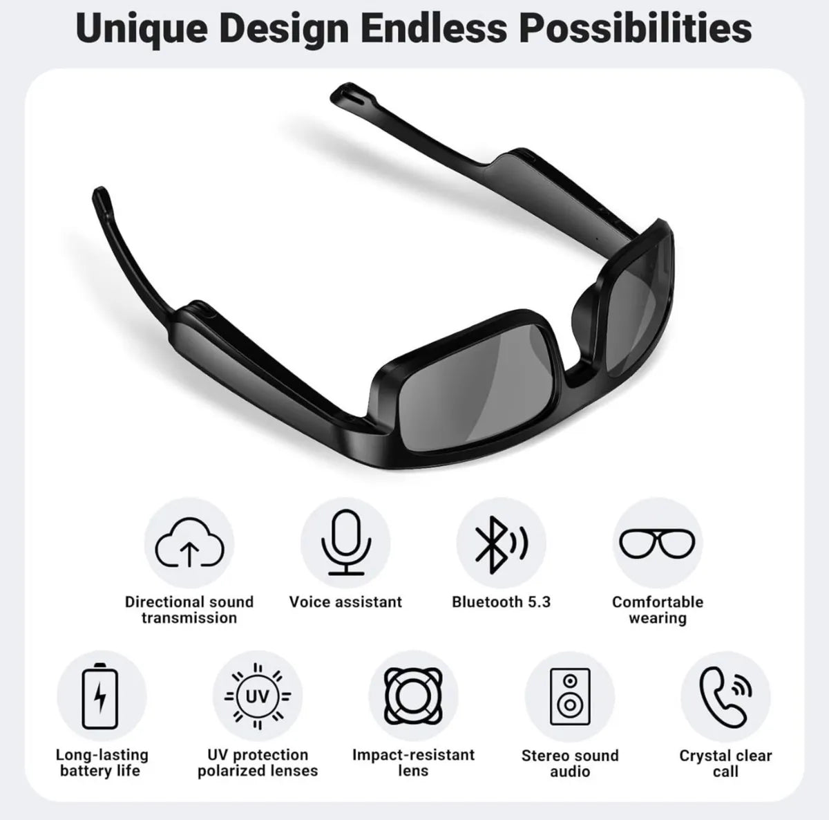 Lentes  Gafas Anteojos De Sol Bluetooth inteligente gadgets